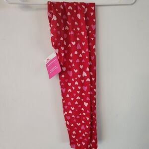 Girls Size S(6-6x) Valentine's day Heart Leggings